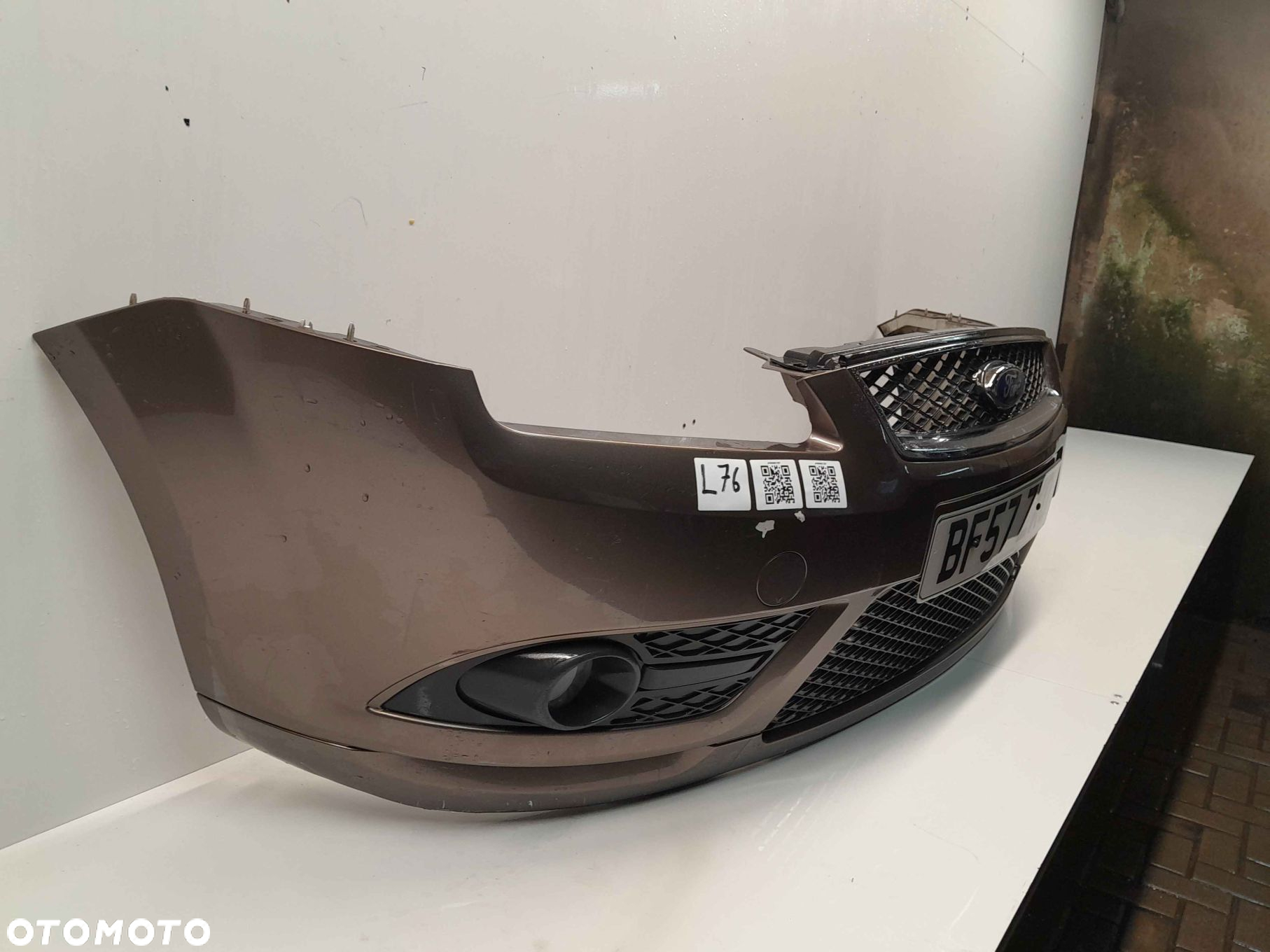 } ZDERZAK PRZÓD PRZEDNI FORD FOCUS MK.2 2 II CABRIO Q7 ZŁOTY PIASKOWY HALOGENY - 2