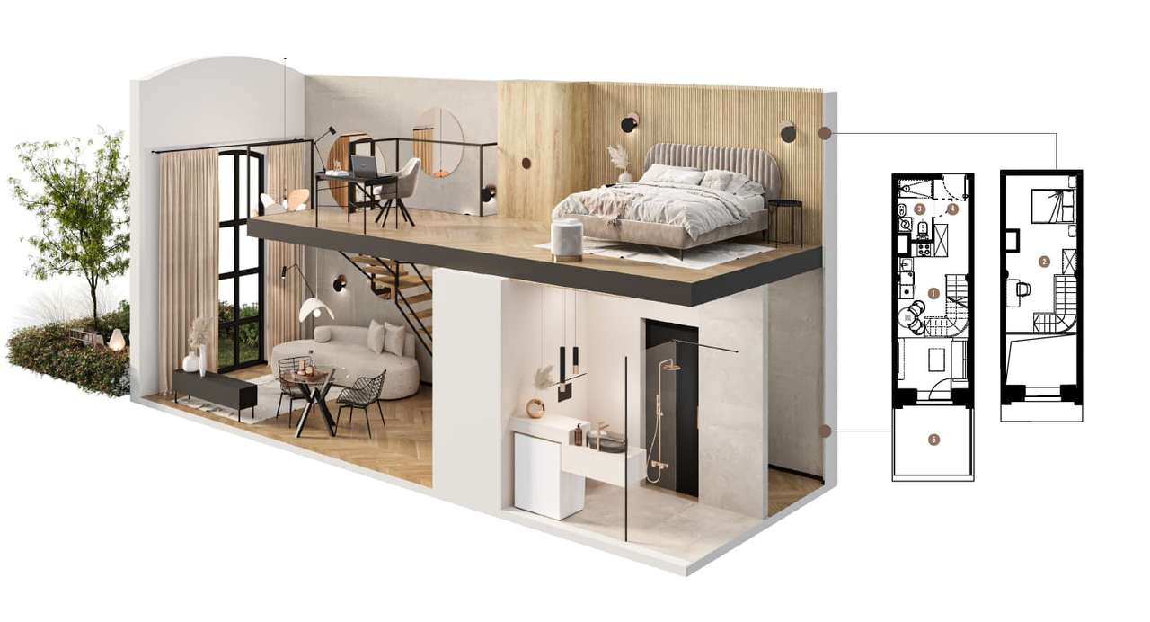 PROMOCJA! 9 900ZŁ/m2 – stylowy loft z ogródkiem | Widzew |