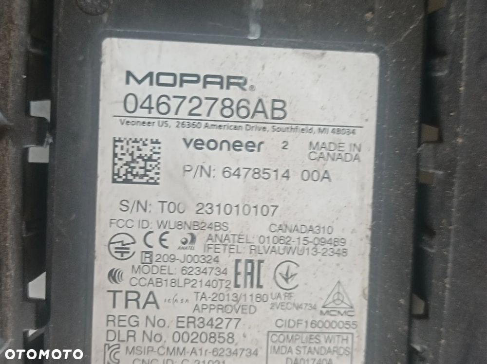 CHRYSLER PACIFICA II 17- WIĄZKA PDC CZUJNIK MARTWEGO POLA 04672786AB - 4