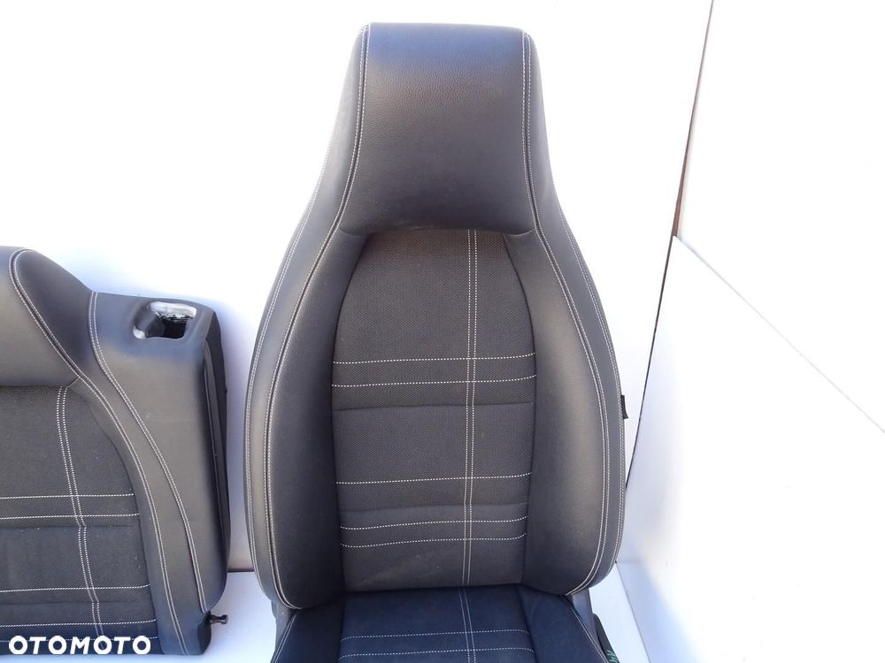 FOTELE FOTEL KANAPA KOMPLET SKÓRA PÓŁSKÓRA MERCEDES A KLASA W176 AMG - 8