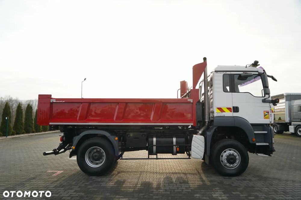 MAN TGA 18.360 / 4X4 / WYWROTKA 2 STRONNA / HYDROKLAPA / HYDROBURTA / CZOŁOWNICA / SPECJALNY / MANUAL - 13