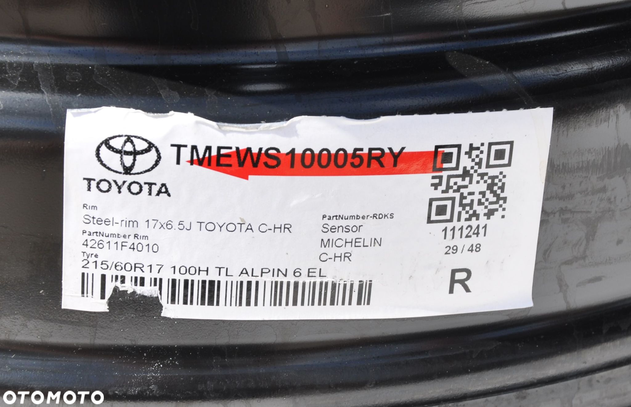 FELGI STALOWE 17 5x114,3 TOYOTA AVENSIS C-HR RAV4 - 3