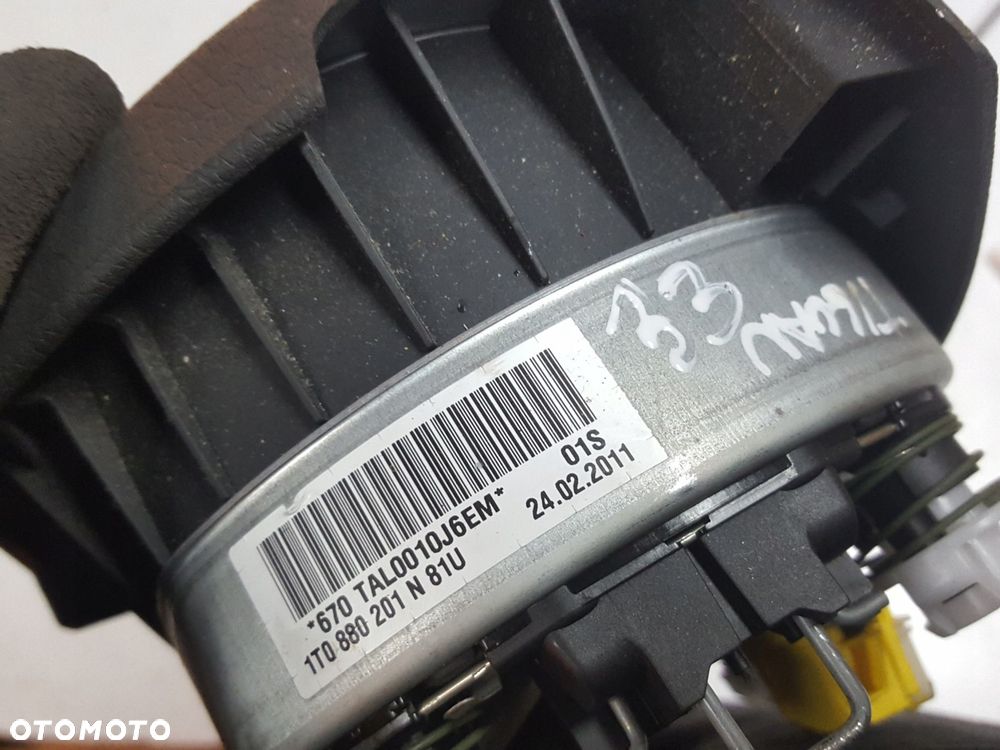 VW TIGUAN I 5N 06-10r PODUSZKA AIRBAG KIEROWCY 1T0880201N - 5