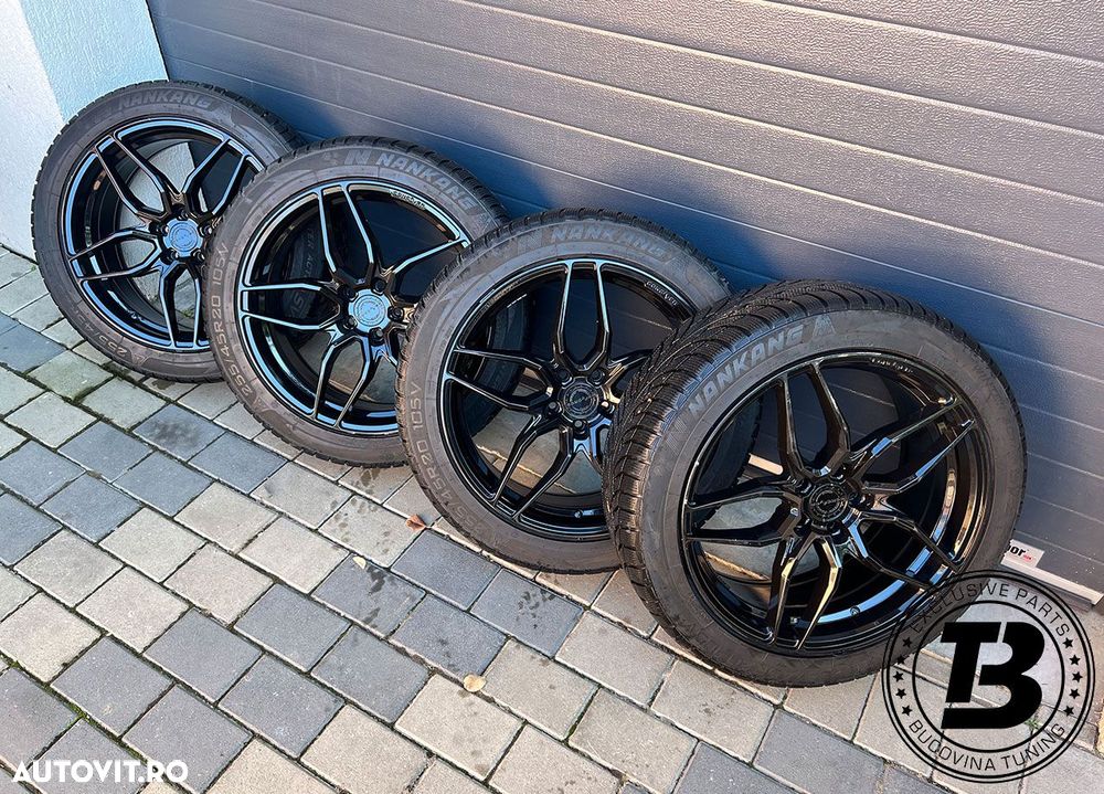 Set Jante Aliaj Concaver CVR3 R20 5X112 cu Anvelope Iarna 255/45/20 - 2