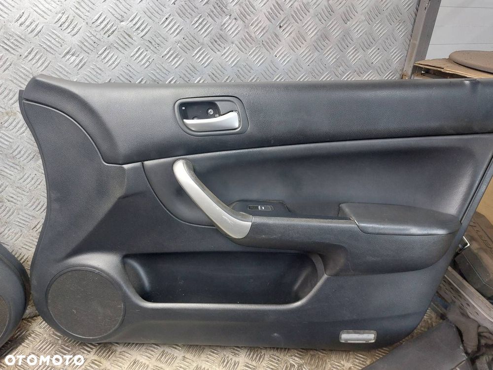 BOCZKI DRZWI KOMPLET HONDA ACCORD VII SEDAN SKÓRA CZARNE ID: 237973 - 4
