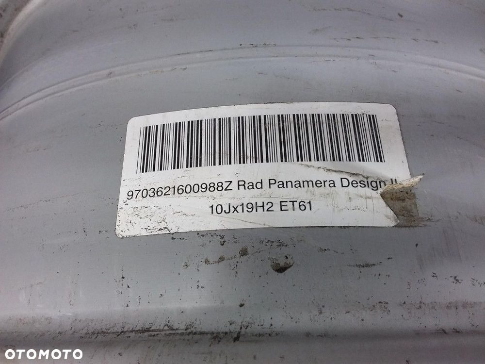 PORSCHE PANAMERA I 970 ALUFELGA DESIGN II 10JX19 5X130 ET61 1 SZT - 4
