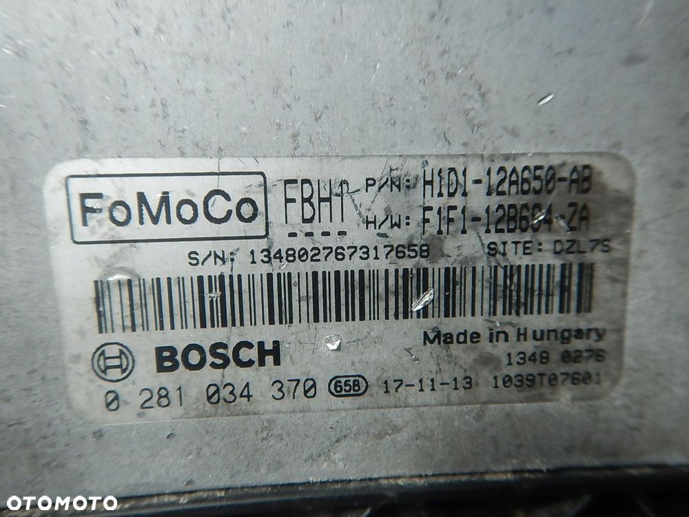 komputer silnika ford c-max mk2 2016- h1d1-12a650-ab 0281034370 - 4