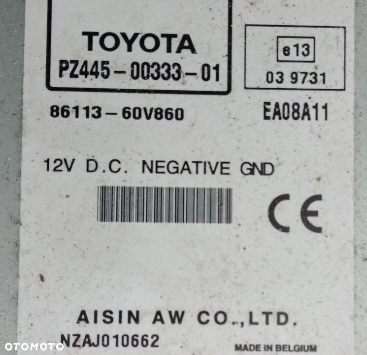 Toyota Avensis T27 radio WMA MP3 SD USB TNS510PZ445-00333-01 - 3