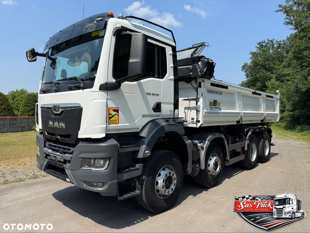 MAN TGS 35.510 EURO-6 8X4 KIPER WYWROTKA MEILLER HYDROBURTA RETARDER RESOR - 1
