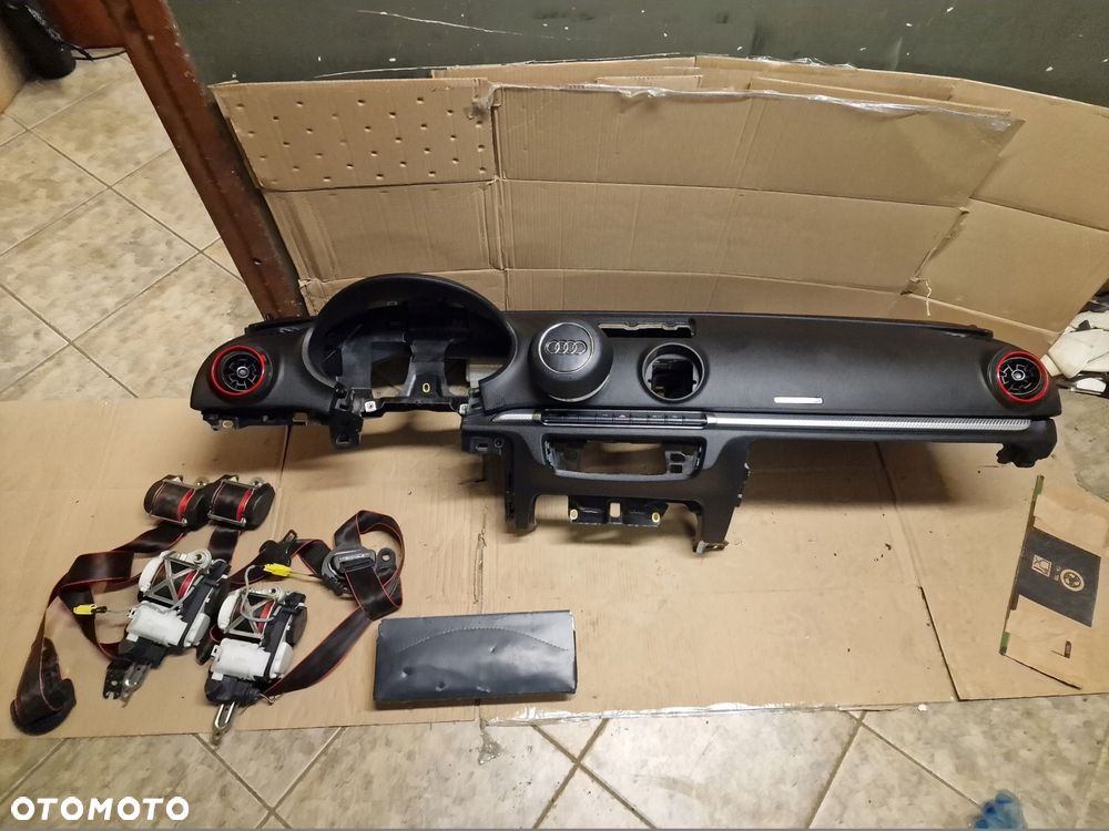 konsola airbag pasy komplet audi rs3 2017 rok - 1