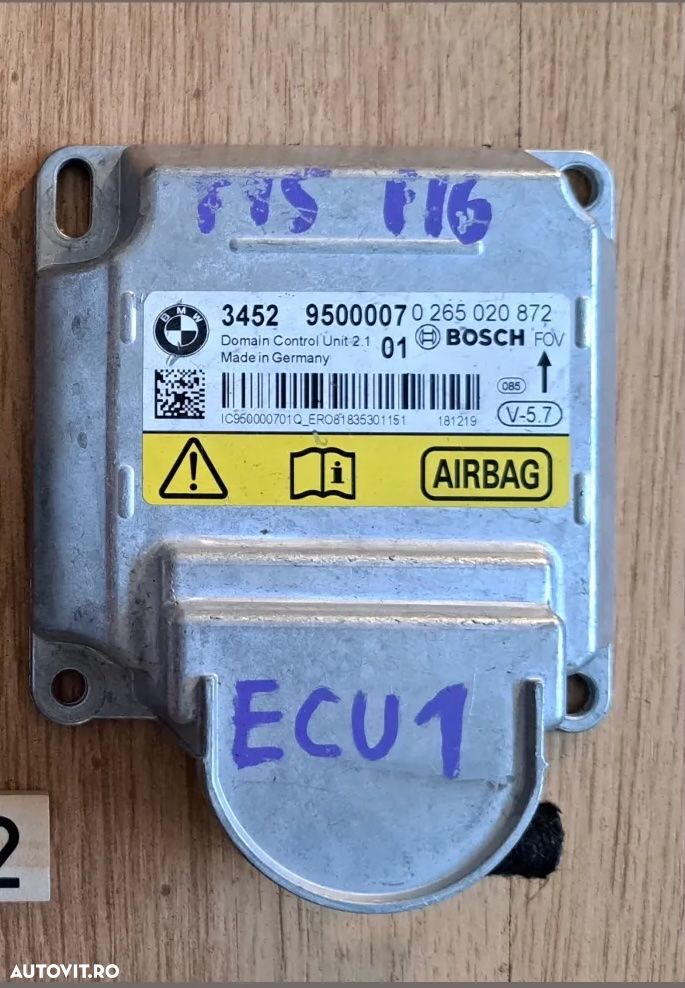Modul airbag ICM V-57 pt model cu distronic Original BMW F15 F16 - 1