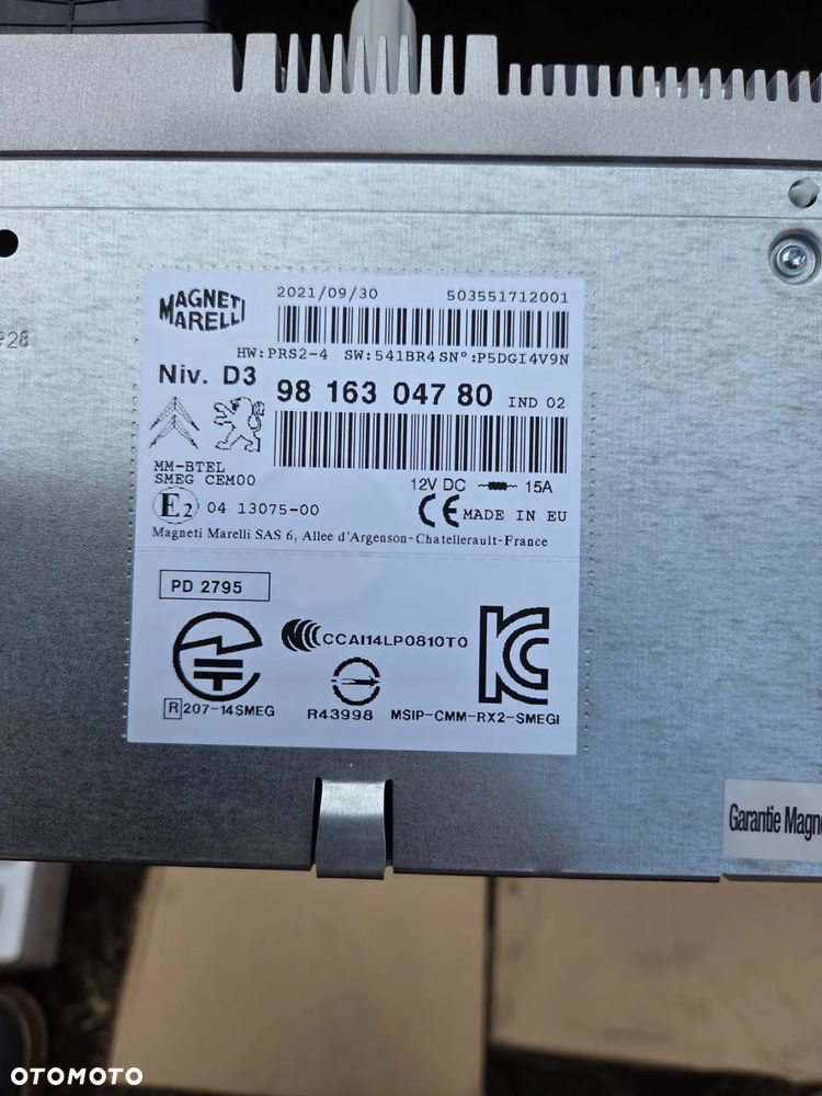 Nawigacja Radio Citroen C4 Picasso II 1680010880 9816304780 - 2