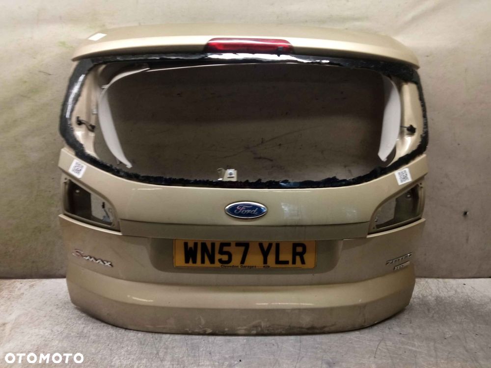 ! KLAPA TYŁ TYLNA BAGAŻNIKA FORD S MAX ZŁOTY PIASKOWY ZBITA SZYBA - 1