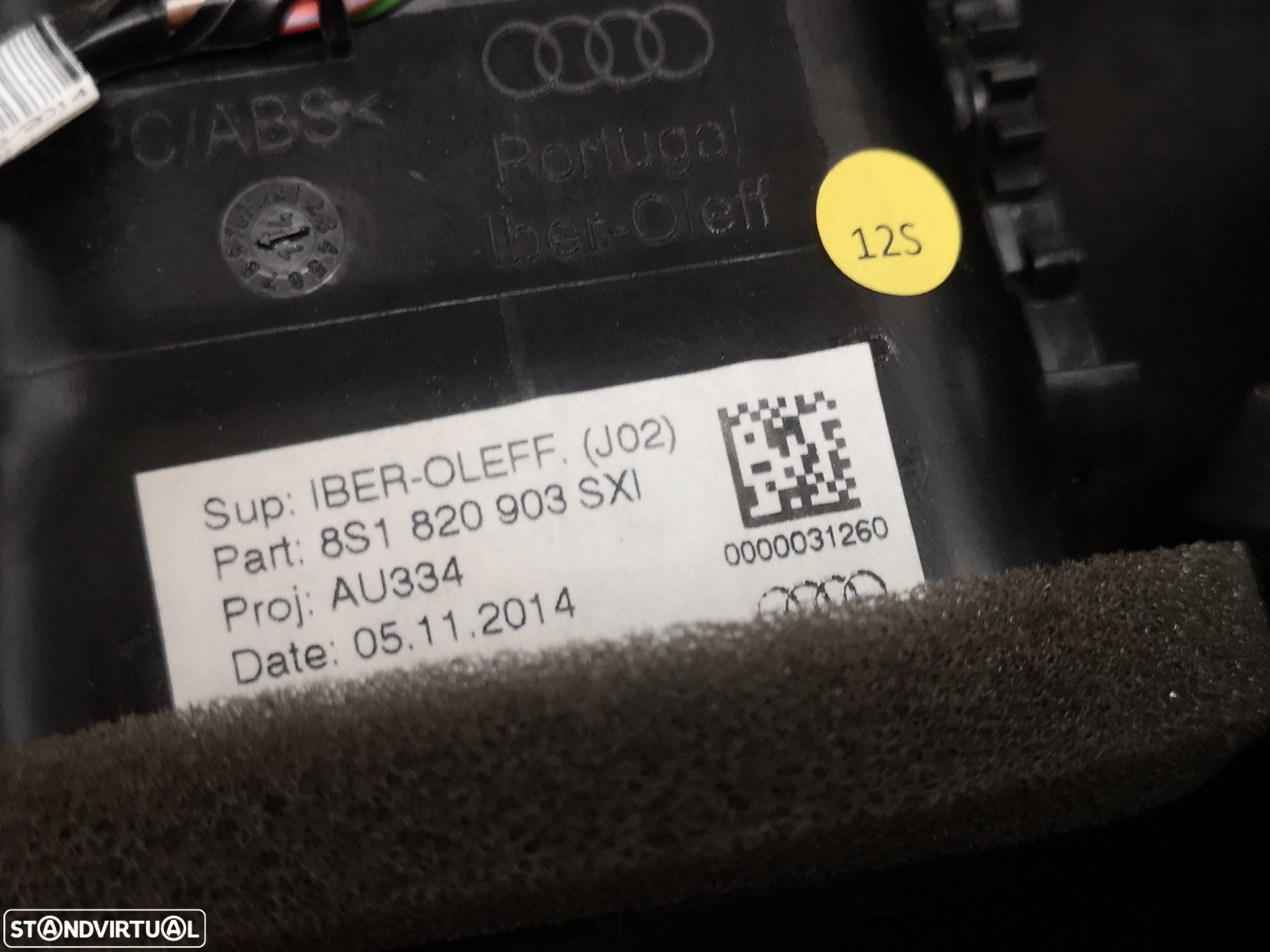 Grelha de sofagem central  Originais AUDI TT 8S 2016+ - 7