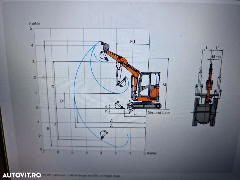 Hitachi 2,8t, PROTMOTIE-CUPLA RAPIDA+3 cupe, ZX26U-6, 2025, Instalatia picon, Grantie 2 ani, Posibilitate leasing 5 ani-PROMOTIE 36.500 EUR+Tva - 35