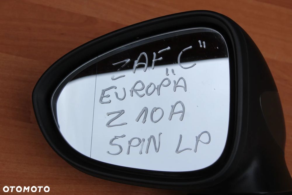 LUSTERKO ZEWNĘTRZNE LEWE OPEL ZAFIRA C Z10A 5 PINÓW EUROPA - 2