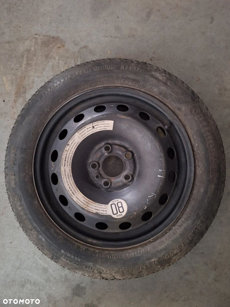 Koło dojazdowe Dojazdówka CONTINENTAL 15 4x98 Fiat / Lancia/ Alfa 125/80R15  1010483 - 1