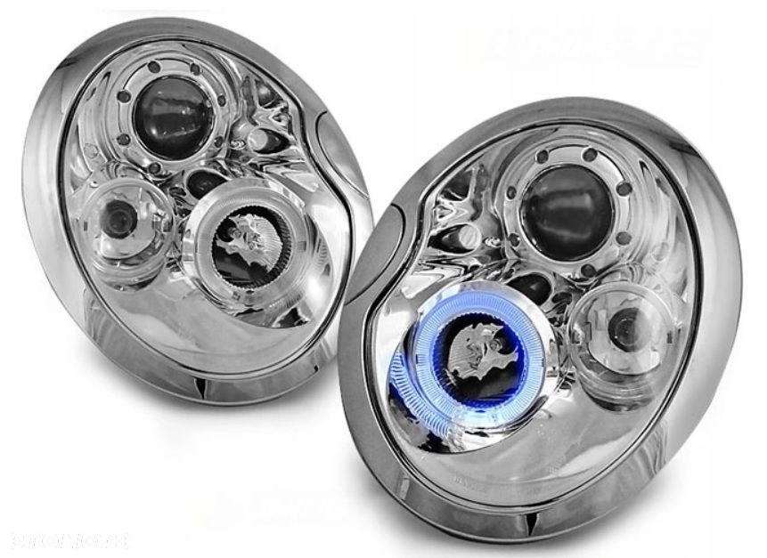 Reflektory Lampy kpl Ringi Angel Eyes Led Tuning Mini Cooper One r50 r52 - 1