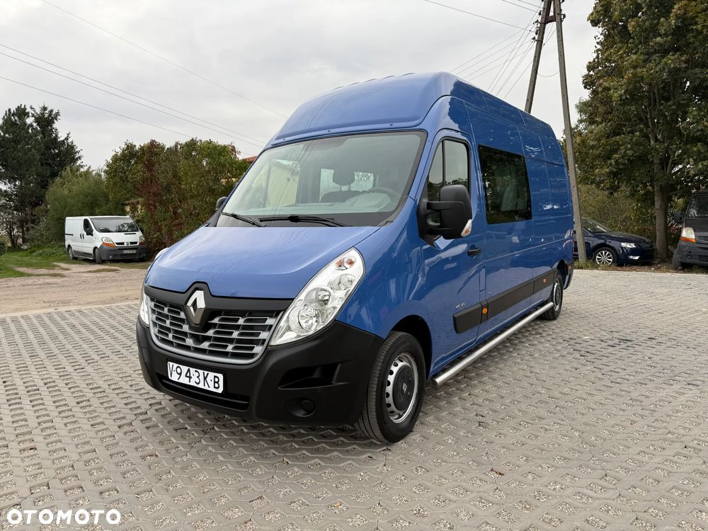 Renault Master MAX Długi Max Wyoski L3H3 2.3 Diesel Brygadówka Faktura VAT 23% 5 Osobowy Klimatyzacja Tempomat - 9
