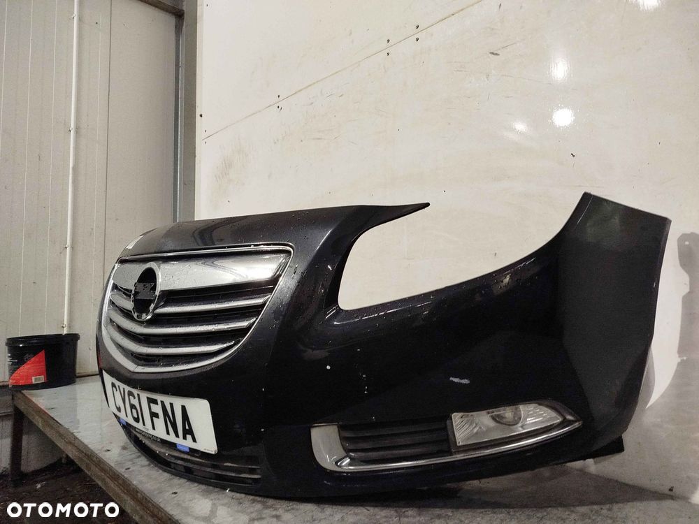 + ZDERZAK PRZÓD PRZEDNI OPEL INSIGNIA I A 1 Z22C CZARNY HALOGENY - 3