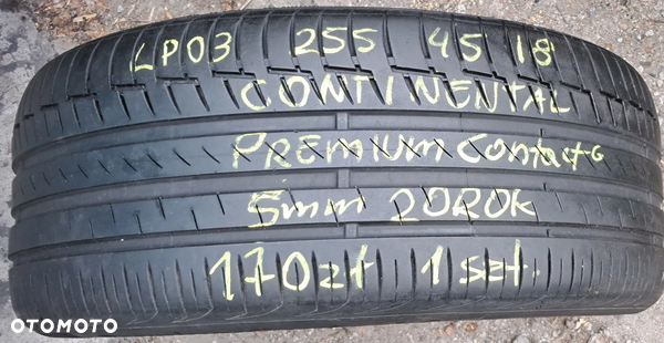 Lp03 255 45 18 continental Premium contact 6 1szt 2020rok
