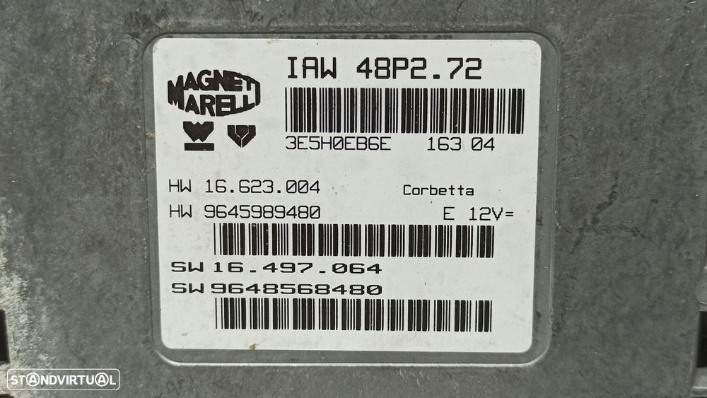CENTRALINA DO MOTOR UCE CITROEN C3 1.1 SATISFACTION - 7