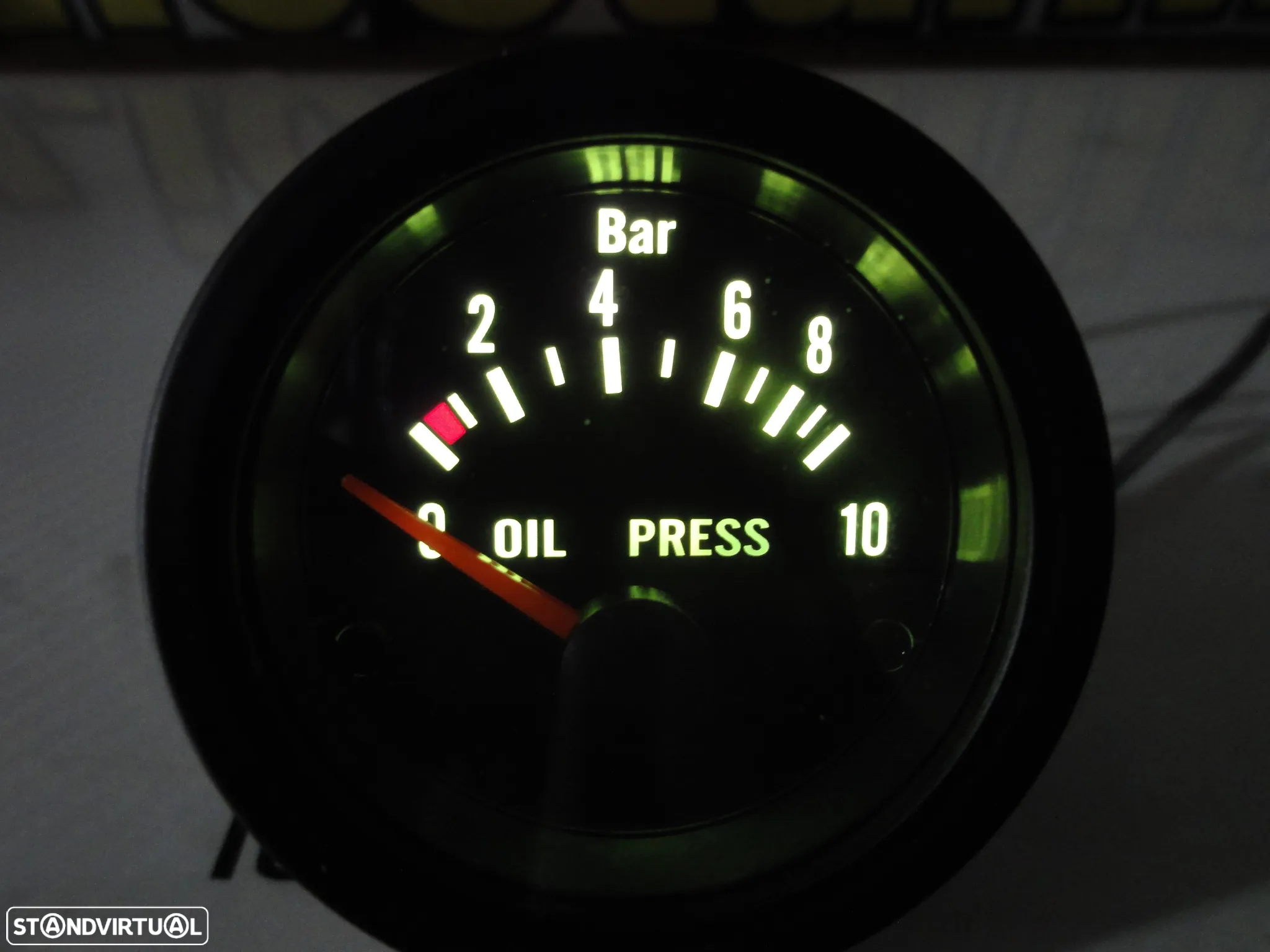 Manómetro fundo preto estilo VDO / Od school disponível em Amperímetro, pressão do turbo, pressão do oleo, temperatura do oleo, temperatura da água, voltagem, vacuo - 25