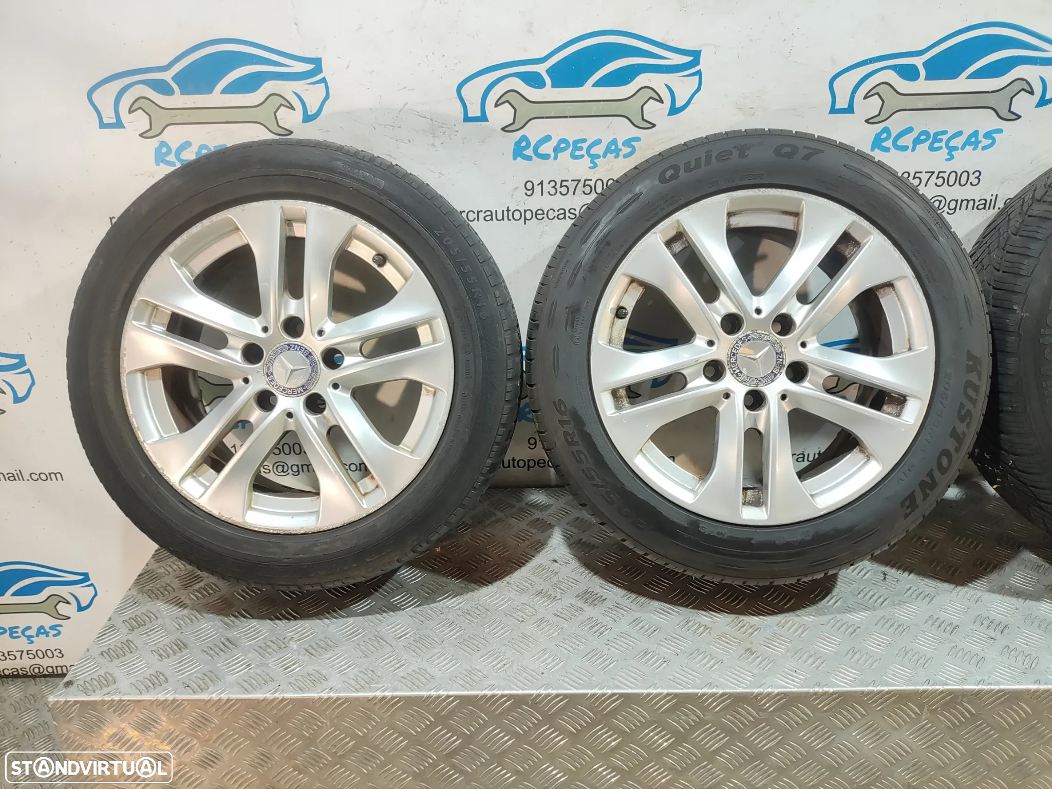 Conjunto Jantes 16 Borbet Originais Mercedes Benz Class C W204 7J ET43 5x112 - 4