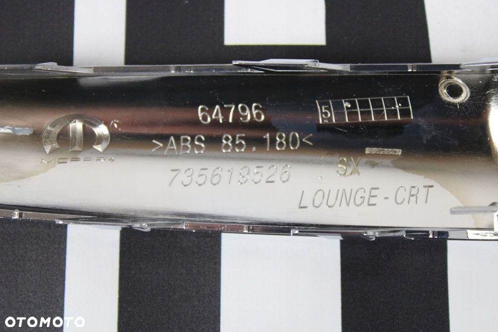 LEWA LISTWA PRZEDNIEGO ZDERZAKA FIAT 500 LIFT CHROM - 3