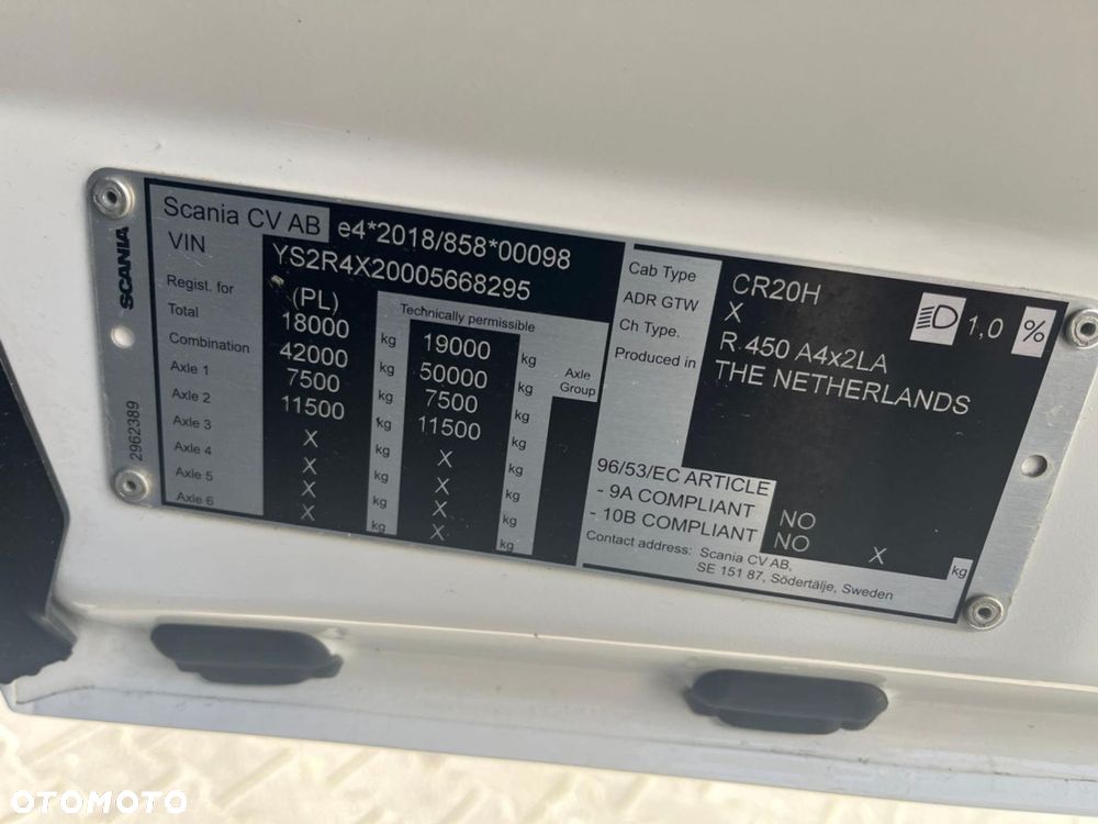 Scania R 450 A4x2LA Tachograf SMART 2 - 6