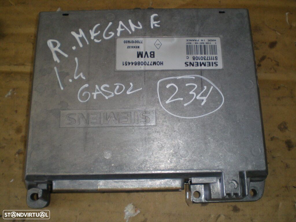 Centralina 7700864451 S111730108C RENAULT MEGANE 1997 1,4 SIEMENS - 1