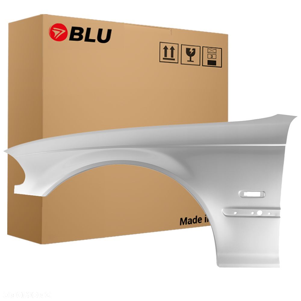 BLU Błotnik BMW 3 E46 354 lewy srebrny 98-01 przód sedan touring Titansilber Metallic Silber - 1
