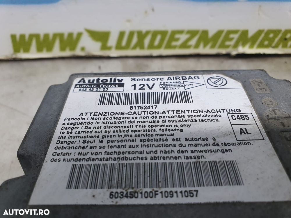 Calculator airbag 51752417 Lancia Ypsilon 2 (Type 843) [2003 - 2006] - 3