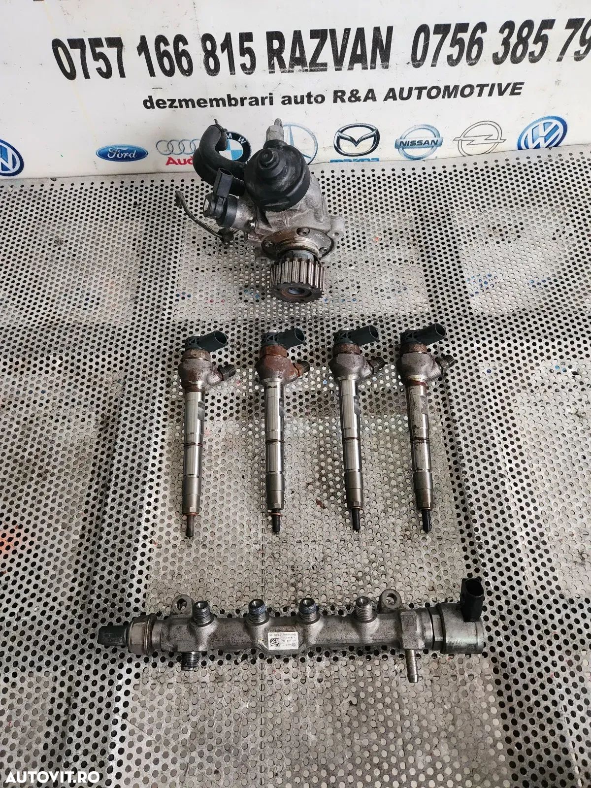 Kit Injectie Injectoare Pompa Rampa Audi A4 B8 A5 A6 C7 Q5 Q3 Etc. 2.0 Tdi Euro 5/6 190 Cai Cod 04L - 1