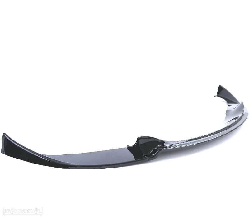 SPOILER LIP BMW E60 E61 07-10 LOOK M5 PRETO BRILHANTE - 4