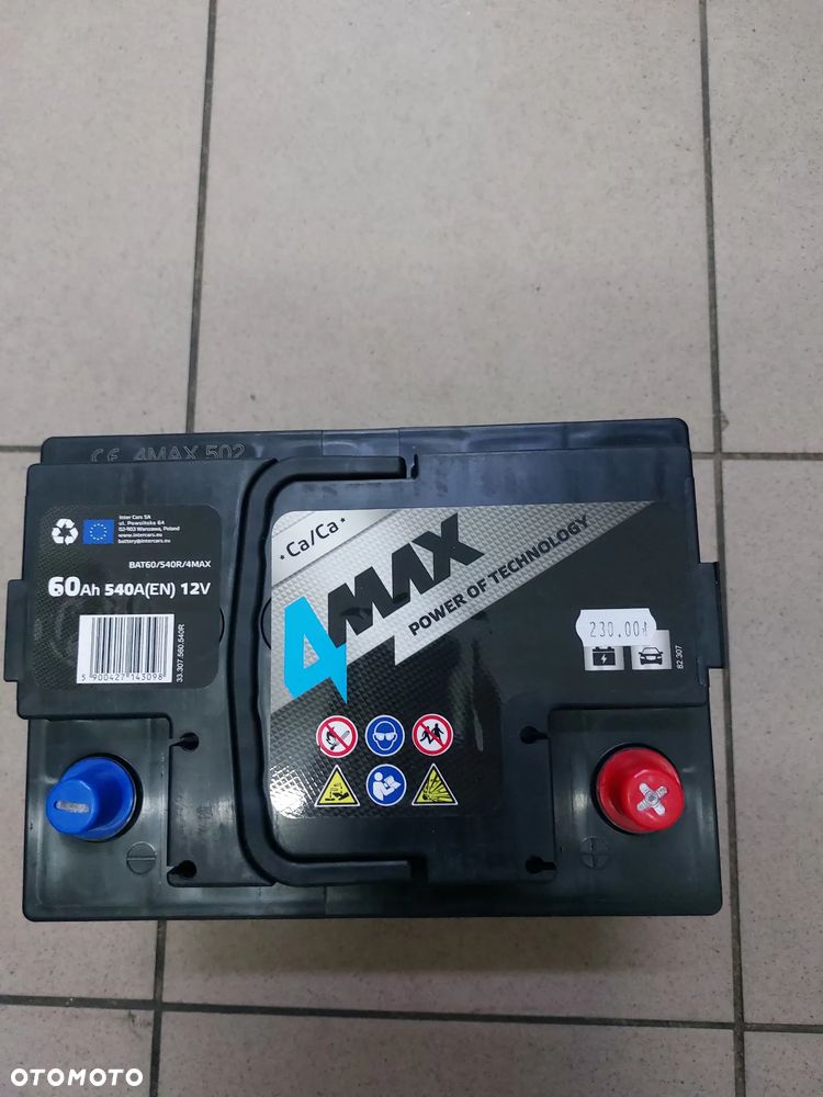 AKUMULATOR 4MAX 60Ah 540A 12V NOWY - 2