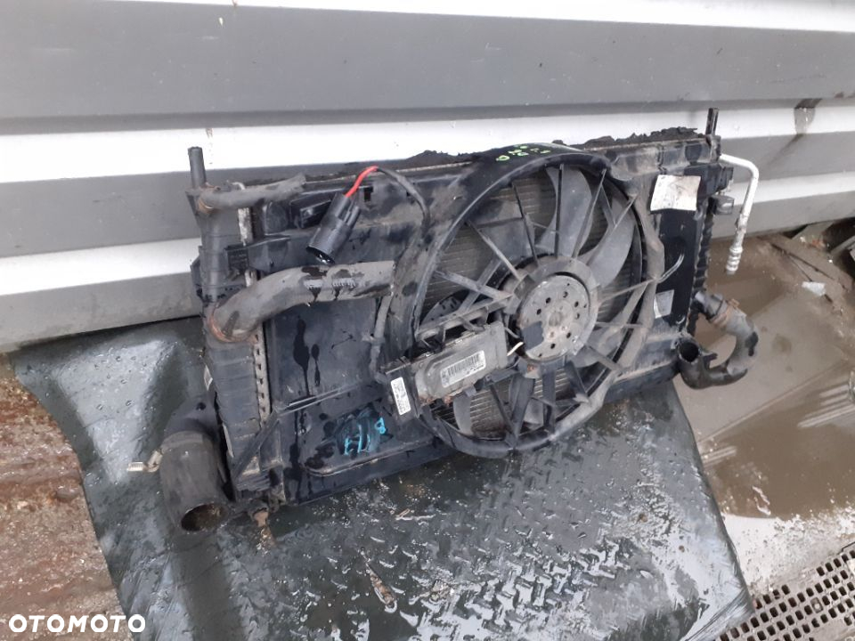 Chłodnica wody,  intercooler, wentylator Ford Focus MK2 C-max Diesel  Komplet 1.6 TDCI - 2