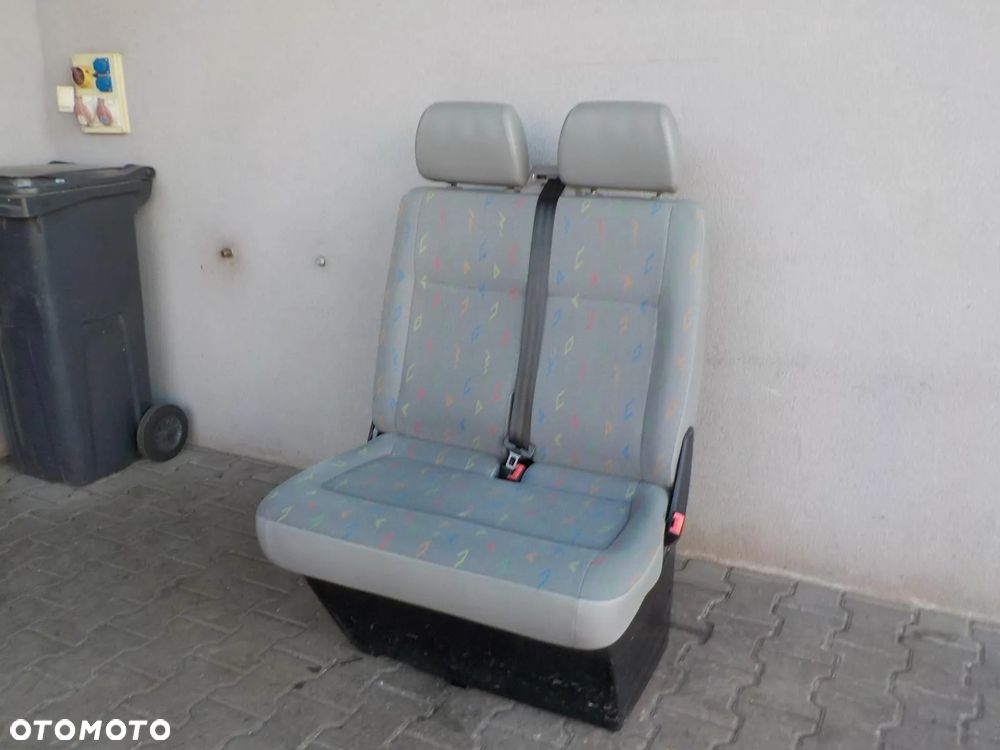 VW T5 FOTEL PODWÓJNY PASAŻERA PRZÓD DWÓJKA INKA - 3