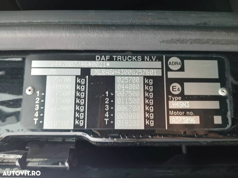 DAF XF 480 / BDF / 6X2 / SSC / I-PARK COOL / PUNTE RETRACTABILE / CONTRACT DE REPARAȚIE POST-SERVICE - 36