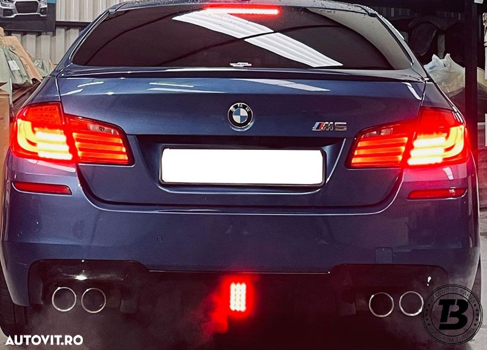 Difuzor Bara Spate compatibil cu BMW Seria 5 F10 F11 M5 LED Design - 16