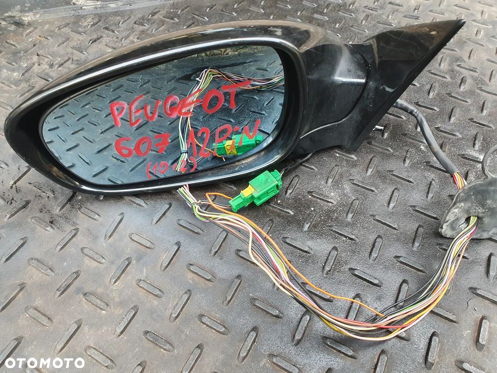 PEUGEOT 607 LUSTERKO LEWE SKŁADANE FOTOCHROM PAMIĘĆ (10+2) 12 PIN EUROPA - 1