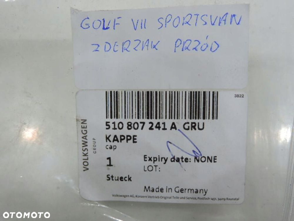 ZAŚLEPKA ZDERZAKA PRZÓD VW GOLF VII SPORTSVAN - 3