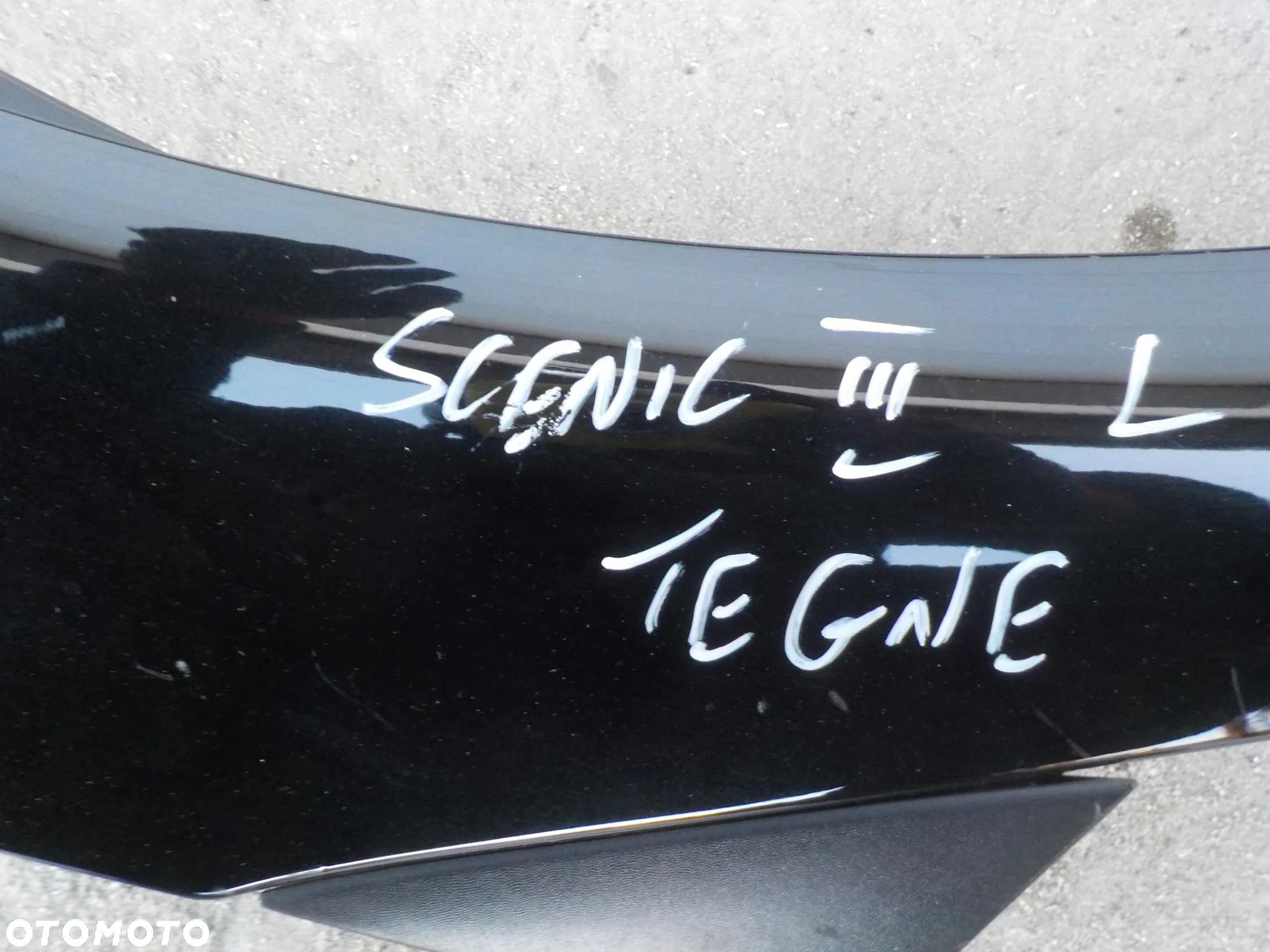 RENAULT SCENIC III LISTWA LEWA PRAWA SZYBY CZOŁOWEJ PRZEDNIEJ  KOMPLET KOLOR TEGNE - 4