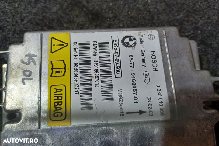 Calculator airbag 0285010066 9166057 BMW Seria 3 E90 [2004 - 2010] Se - 4