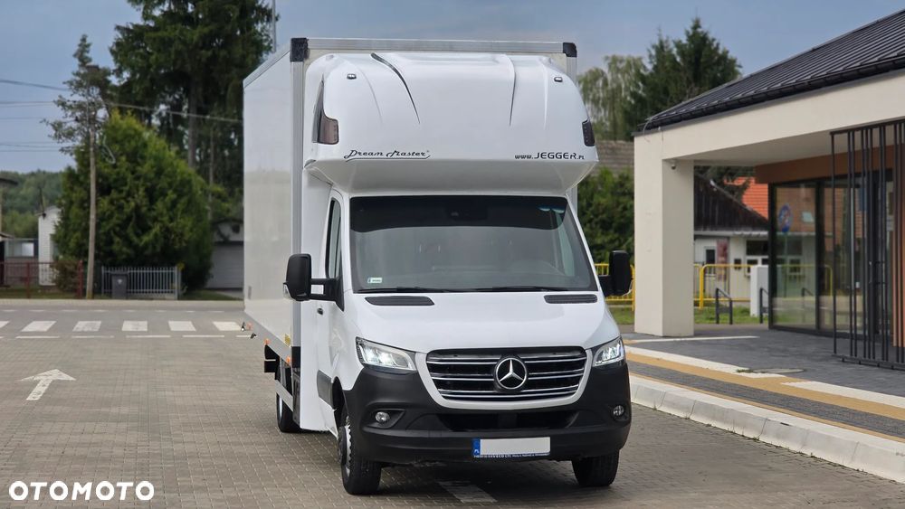 Mercedes-Benz SPRINTER 519 CDI 907❗❗3.0 190 KM / FULL OPCJA / AUTOMAT 9G-TRONIC / FULL LED / KONTENER 10EP  / PLANDEKA 10EP / DRZWI Z TYŁU / BLIŹNIAKI / XENON / RAMA / ZABUDOWA JEGGER / PODUSZKI PNEUMATYCZNE / SYPIALKA / SALON POLSKA ❗❗ - 15