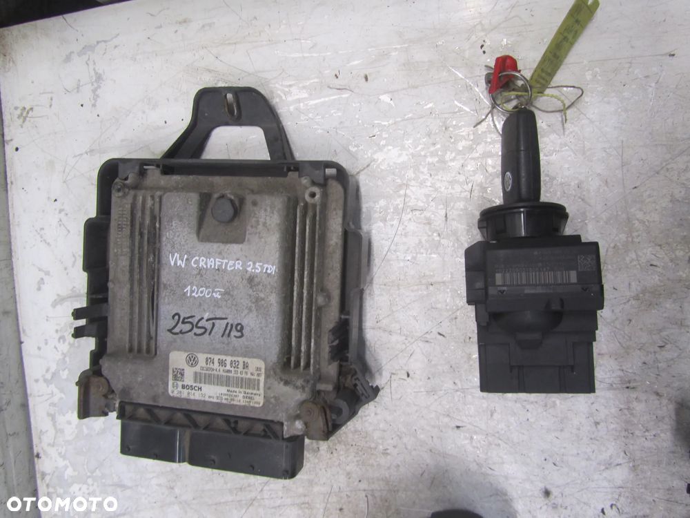 Volkswagen Crafter 06->2.5 TDI zestaw do odpalania (komputer stacyjka licznik blokada) - 2