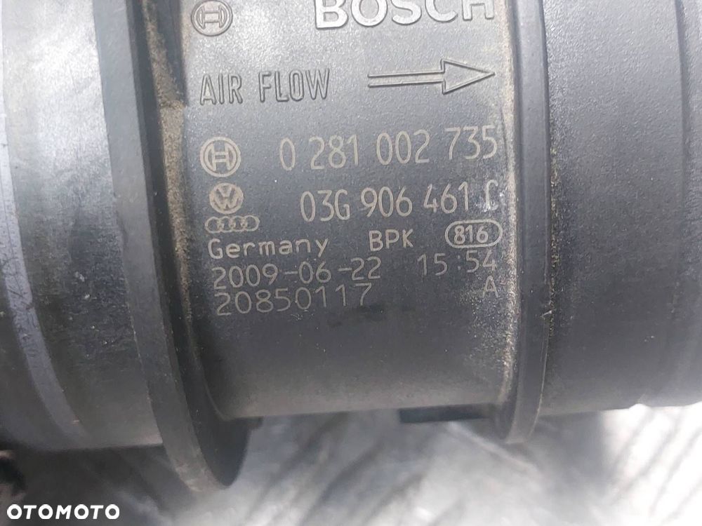 PRZEPŁYWOMIERZ + DOLOT PRZEWÓD RURA AUDI Q5 8R 2.0 TDI 8R0145737H - 3