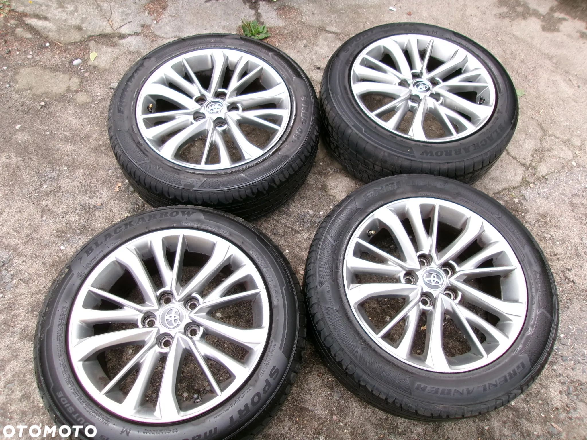 KOŁA FELGI ALU OPONY LATO  215/55/17 TOYOTA AVENSIS T27   VERSO  5X114,3 - 1