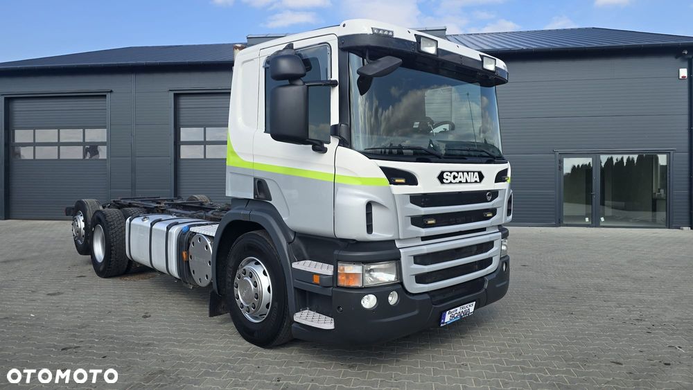 Scania P360 6x2 13l 6cyl PDE  4.3m rozstaw rama do zabudowy beczka asenizacyjna mleko wywrotka niski przebieg! - 18