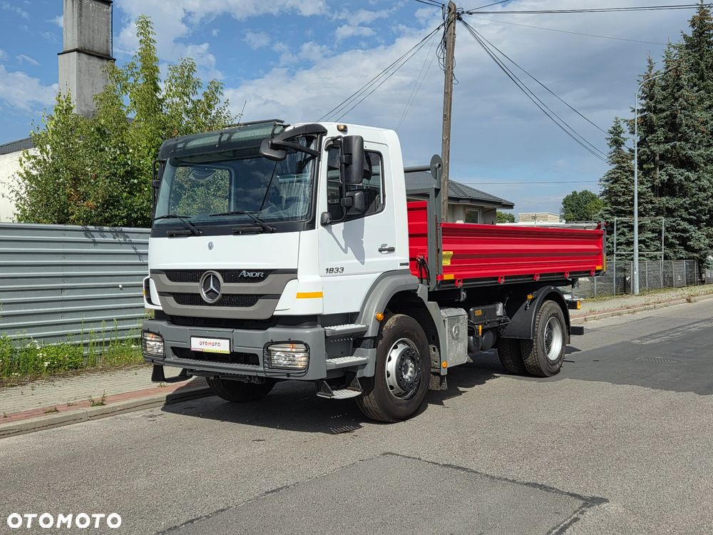 Mercedes-Benz AXOR 1833 330KM // KLIMA // NOWY KIPER // HAK // ROZSTAW OSI 3,60m // WYWROTKA 3str // EURO 5 // 9 BIEGÓW - 13